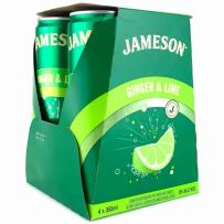 Jameson - Ginger & Lime Cans (4 pack 355ml cans) (4 pack 355ml cans)