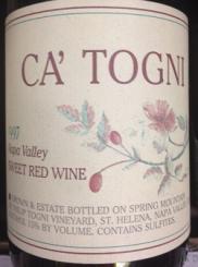 Philip Togni - Ca Togni Sweet Red 1997 (375ml) (375ml)